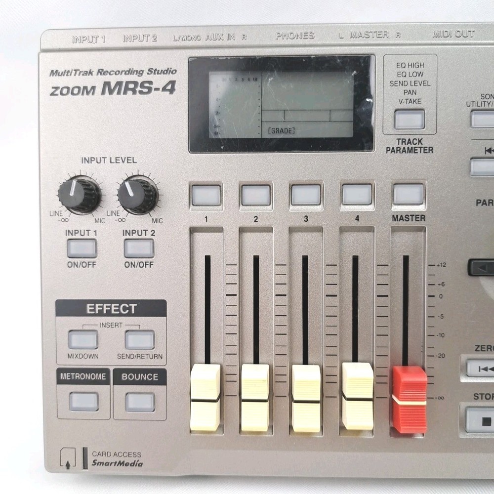 ZOOM MRS 4 Digital 4 Track Multi Track Recorder Portable Recording Studio