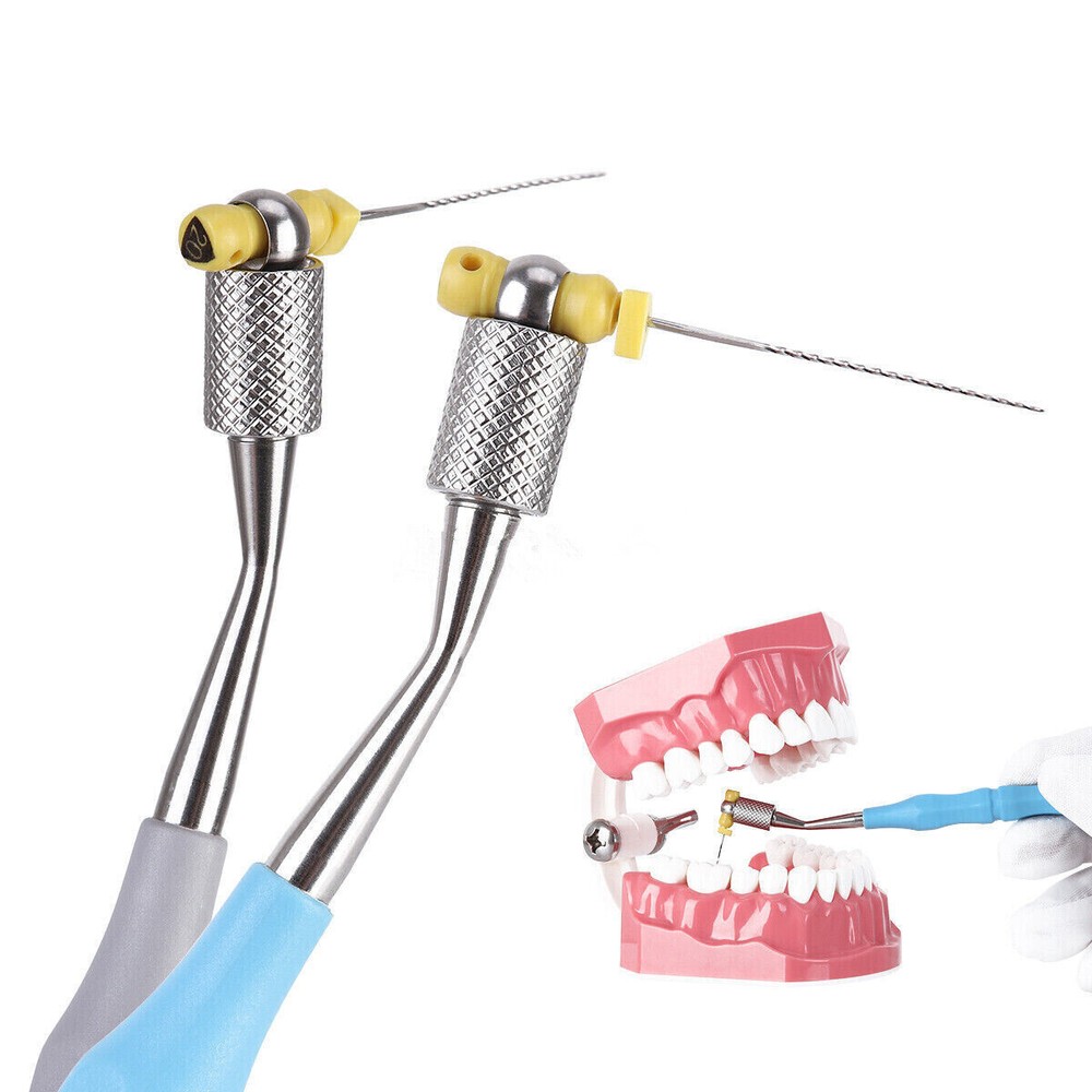 Dental 134℃ Autoclaved Simple Structure Endo File Holder Handle Hand Root Grey