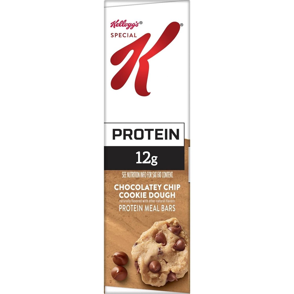 Special K Chocolate Chip Cookie Dough Protein Bars 12 Count Meal Replacement
