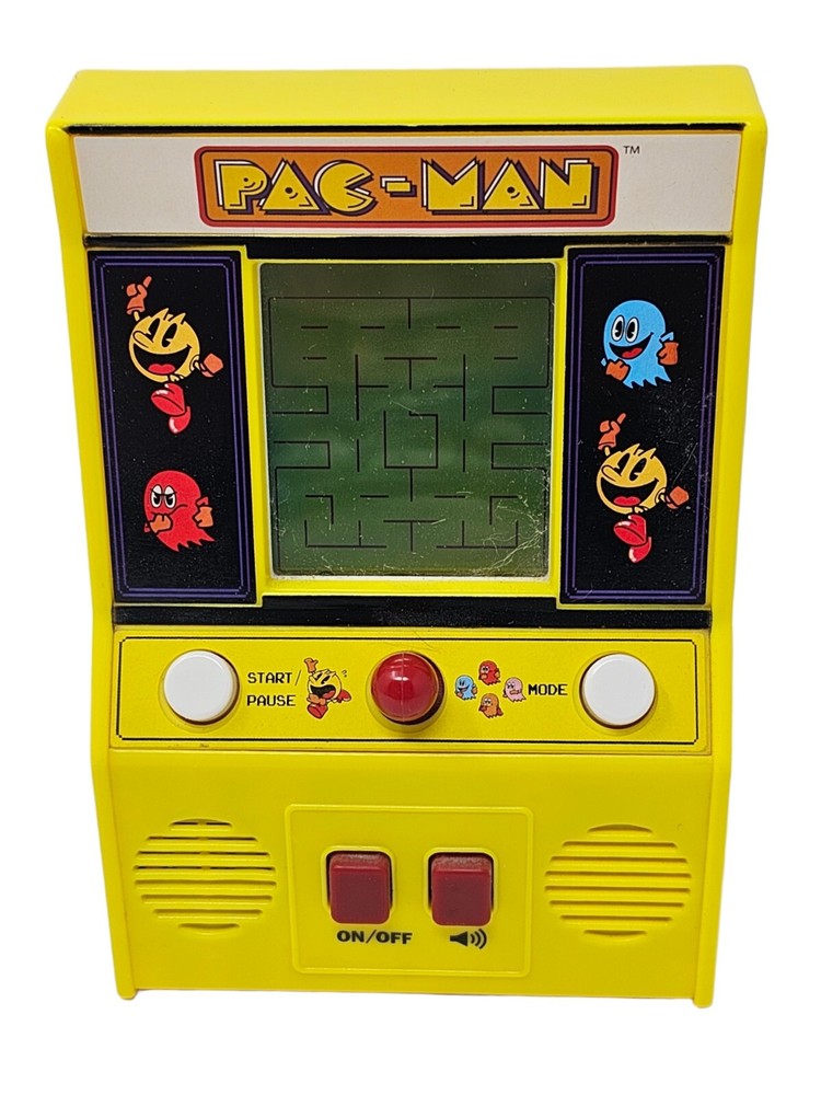 Pac-Man Mini Arcade Classic Retro Handheld Electronic Game by Basic Fun - Tested