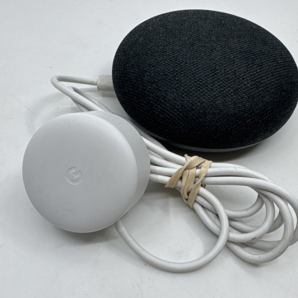 Google Home Mini Smart Assistant - Charcoal
