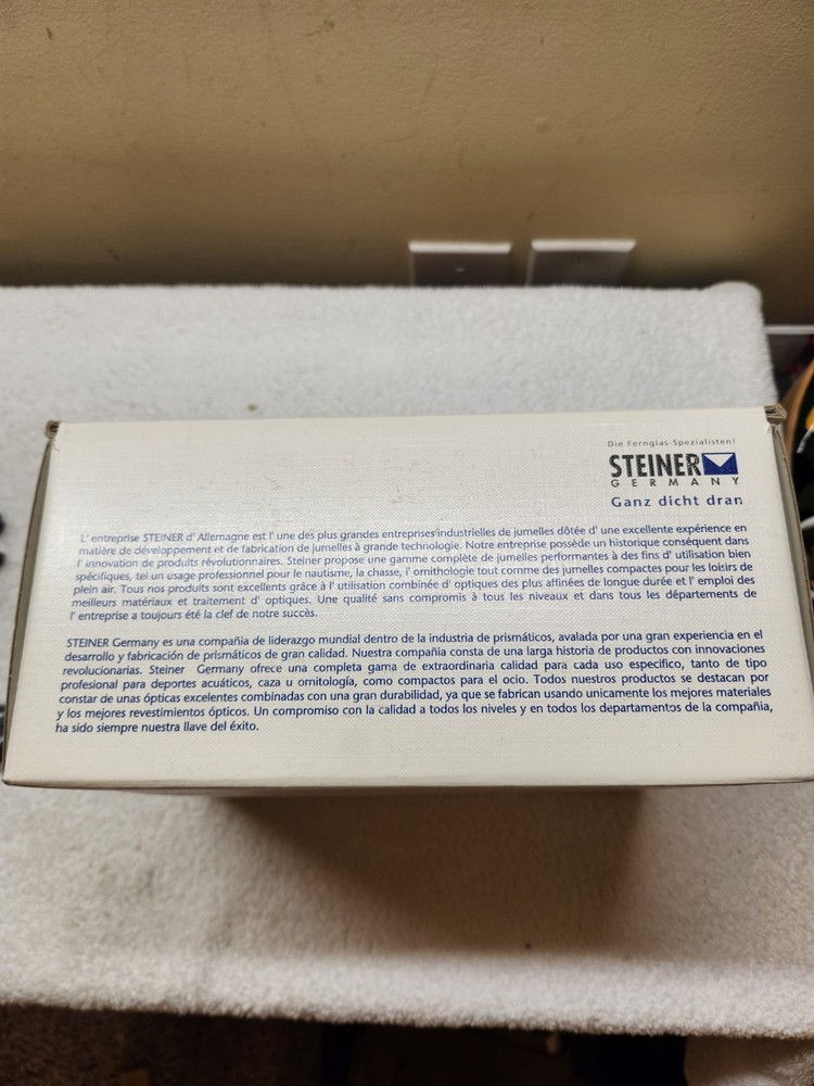 Steiner Predator 12x40 Binoculars EMPTY BOX Original Packaging Forest Green...