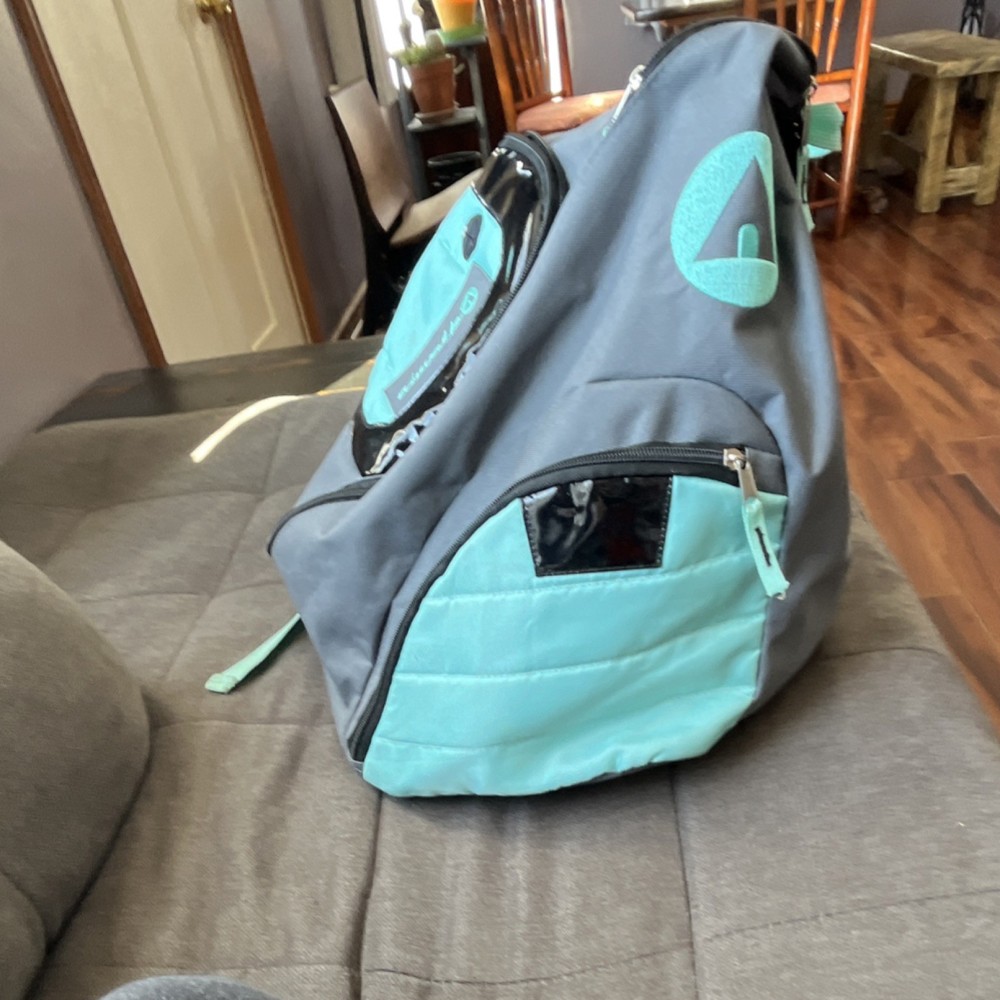 Airwalk Sling back pack - Bag Gray Aqua Nylon Multiple Compartments Winter