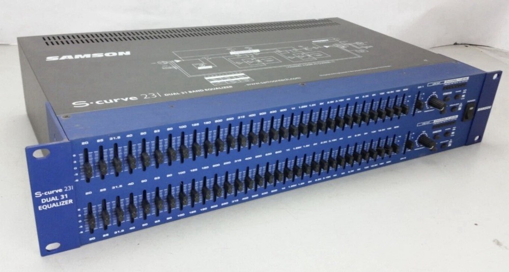 SAMSON curve 231 equalizer Dual 31 band, Compresor/Limiter, S-3WayCrossover.