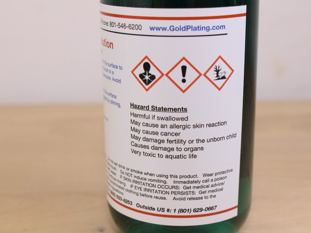 Bright Nickel Plating Solution 250mL by Gold Plating Services