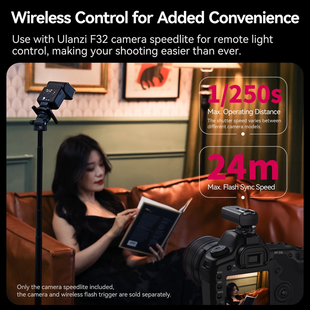 Ulanzi TT01 Wireless Flash Trigger Studio Flash/Camera Trigger for Camera