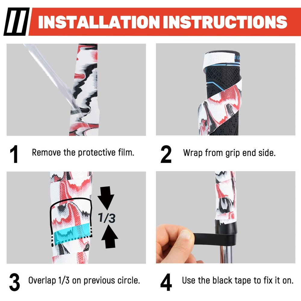 EAGLE WORK Golf Grip Wrapping Tapes, Innovative Regripping White, 3 pack