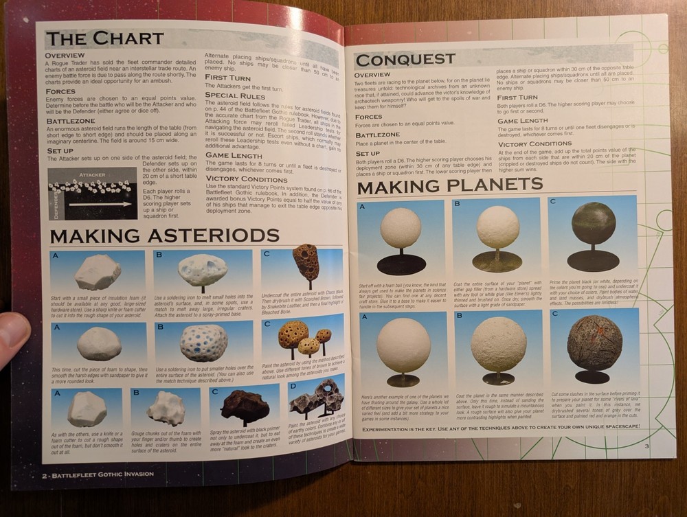Warhammer 40k BATTLEFLEET GOTHIC INVASION Games Workshop 2002 Voidship battles