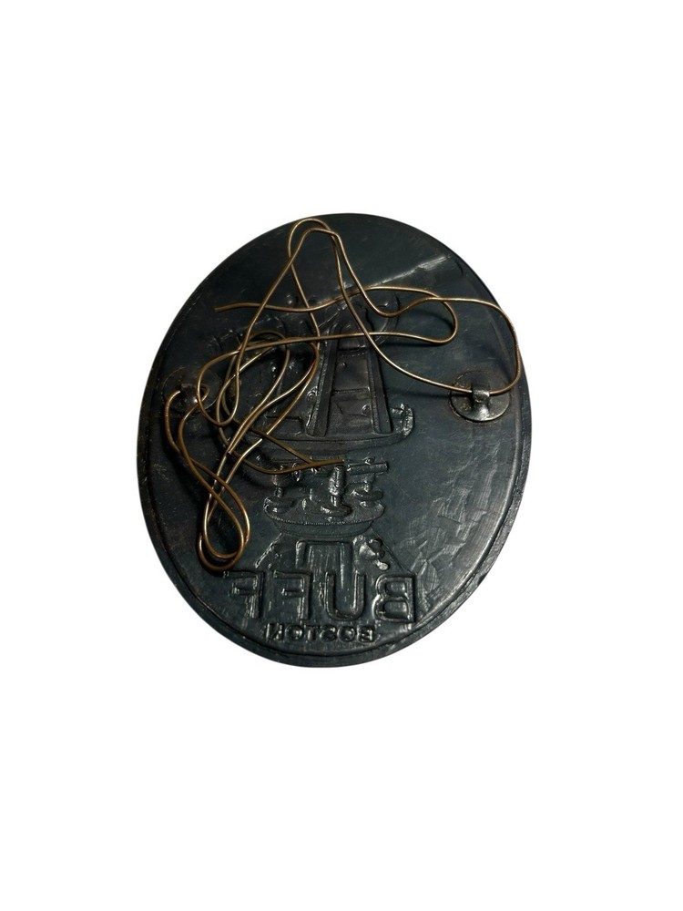 Antique Buff Boston Transit Telescope Emblem