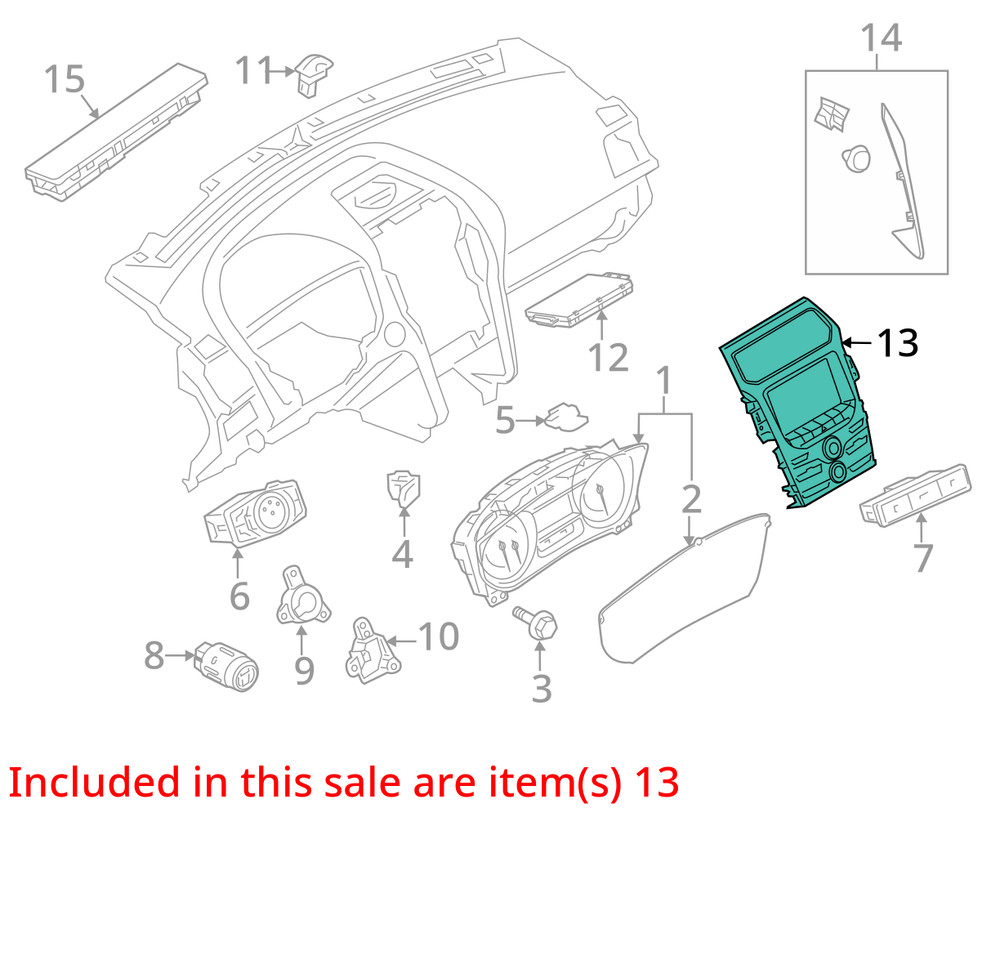 CONTROL PANEL OEM 11-13 FORD EXPLORER 1YR WRNTY