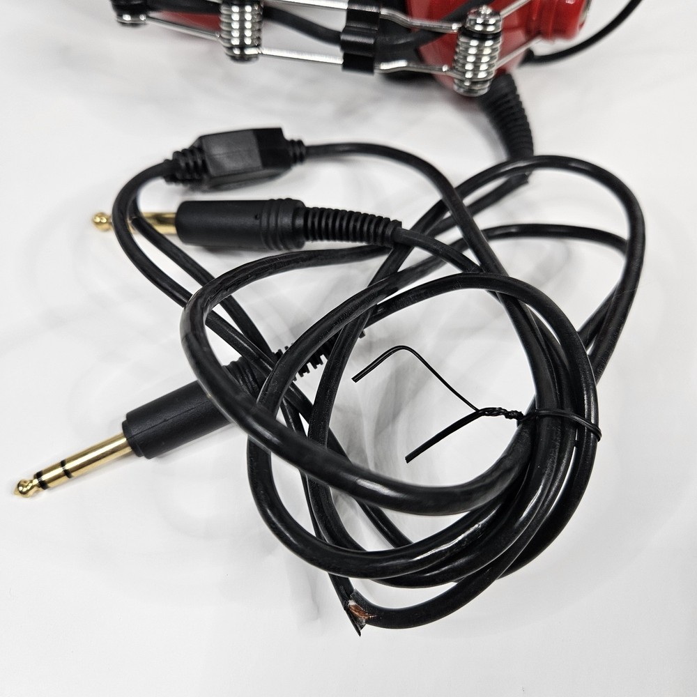 AVCOMM AC-250PNR Red Headset Bundle With Accessories #2