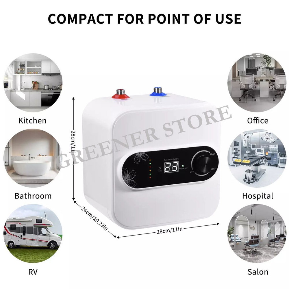 10L Instant Heated Hot Water Tank 1.5kw for Boiling Hot Water Taps