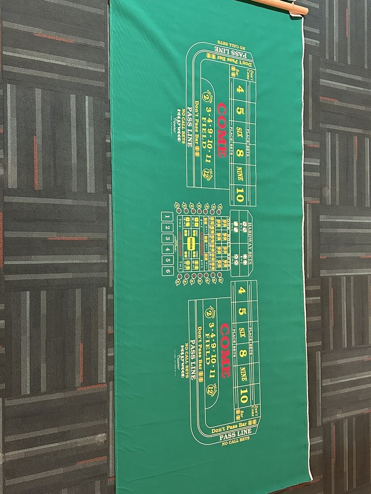 Casino Craps Felt Layout 12’