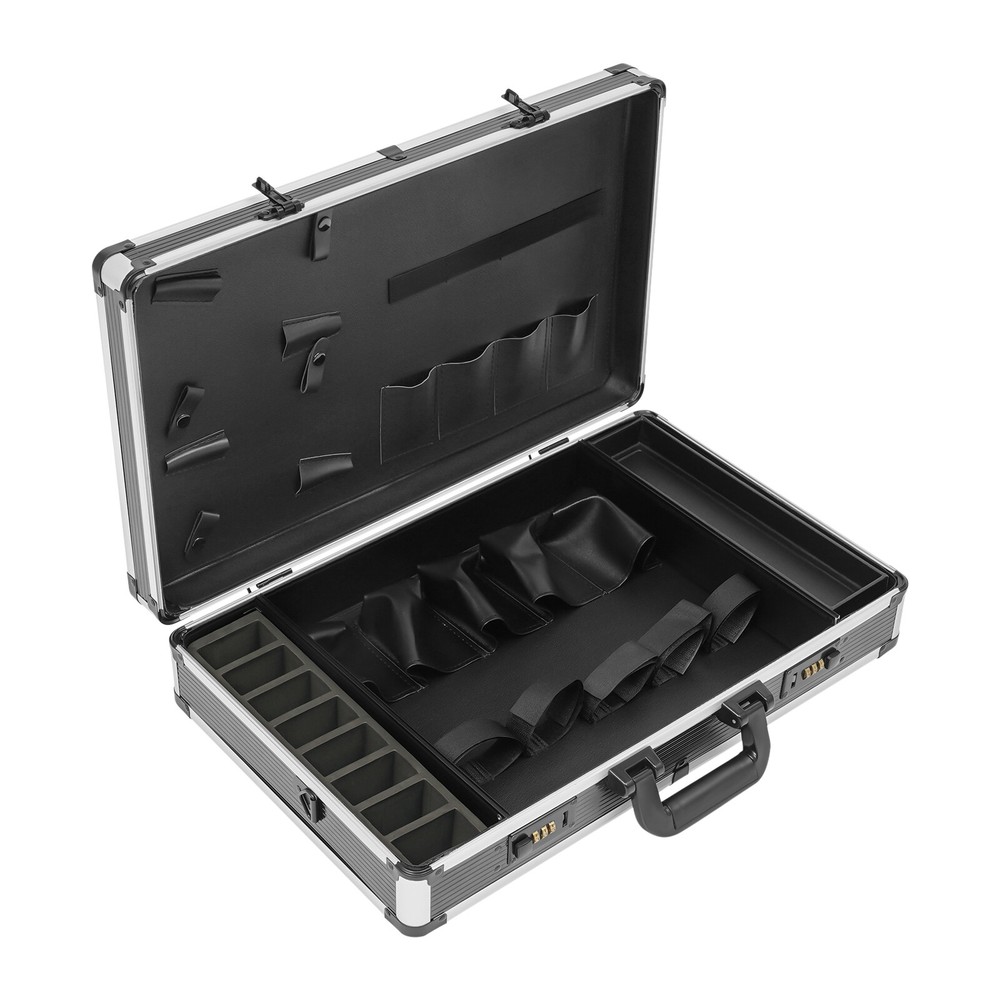 Professional Barber Carrying Case Organizer Clipper Box Travel Carry Case + Code