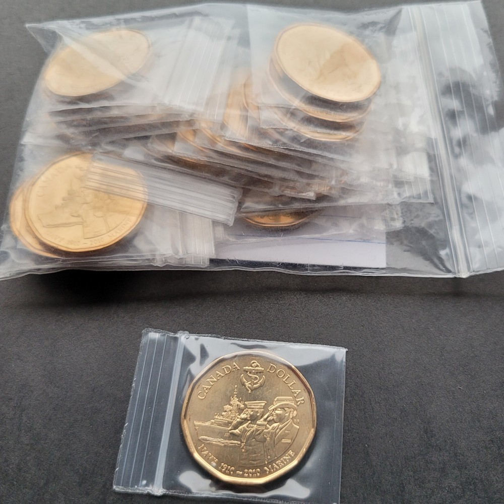 *** CANADA  LOONIE  2010 ***  NAVY  *** FROM  MINT  ROLL ***