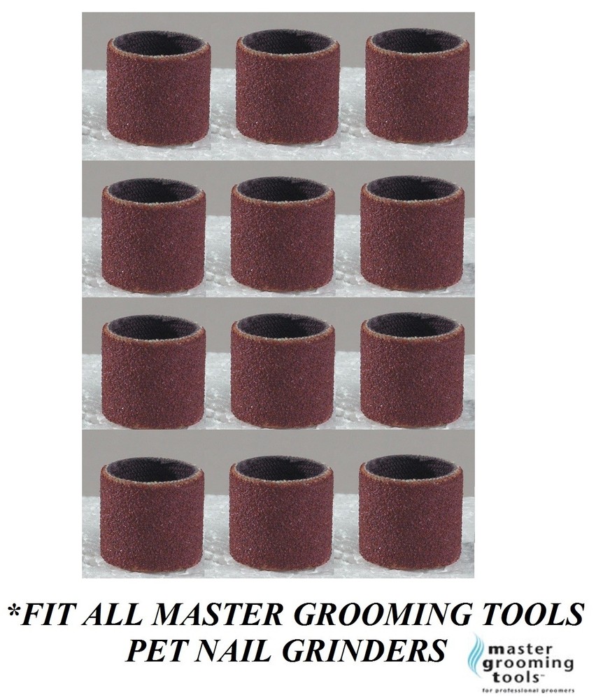 24 Nail SANDING BANDS FINE&MEDIUM For MASTER GROOMING TOOLS Oster Andis Grinders