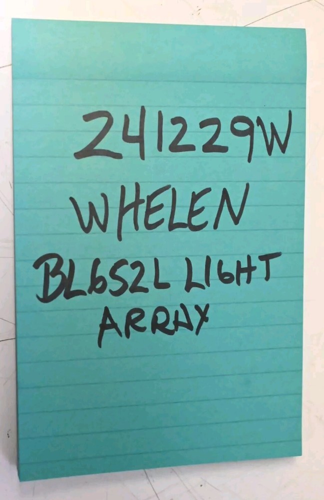 Whelen Light Array BL652L P/N 01-0683419-01 Amber/Yellow