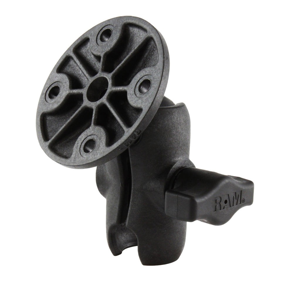 RAP-B-103U-A  RAM Composite Double Socket Arm with Round Pl...