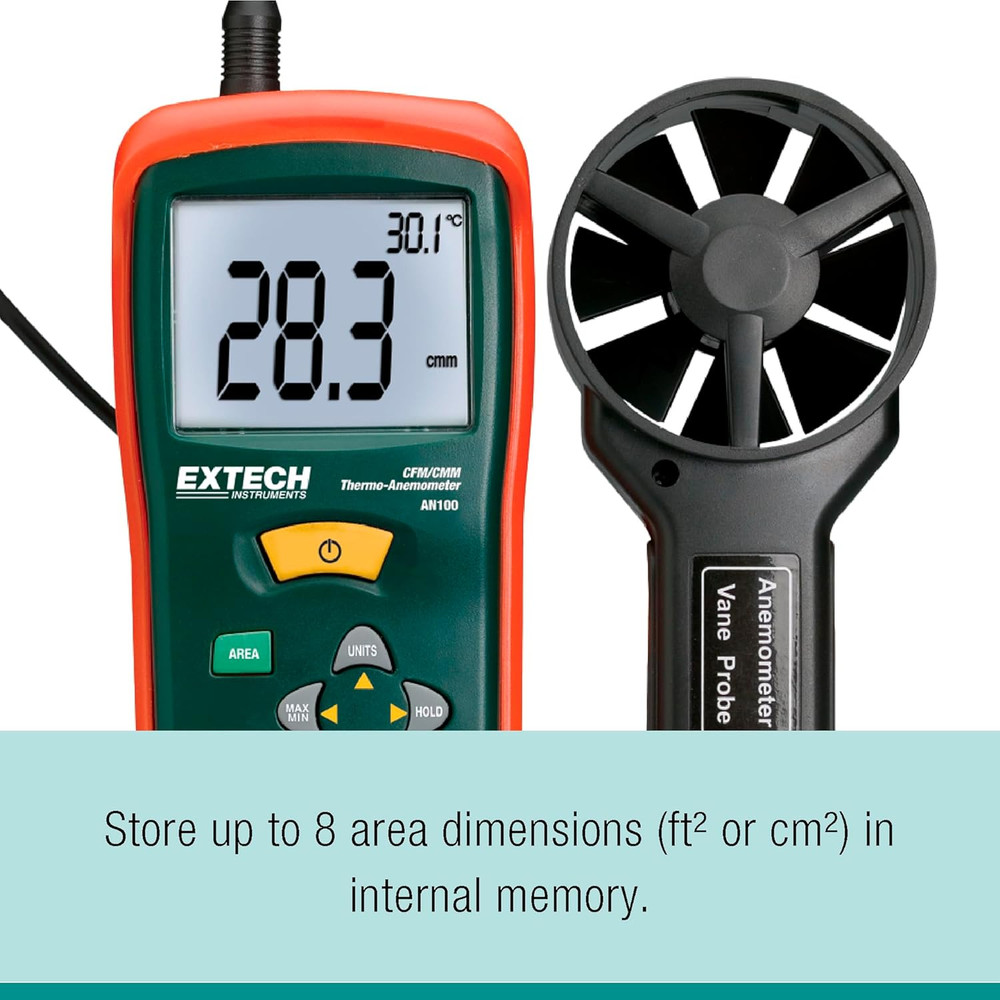 AN100 CFM/CMM Mini Thermo-Anemometer