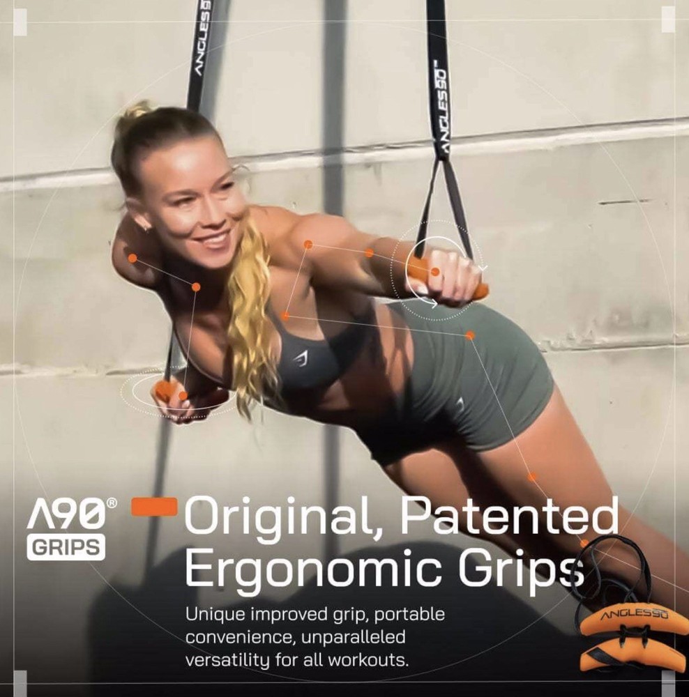 Angles90 Grips (Pair) – Ergonomic Handles for Gym & Home Workouts