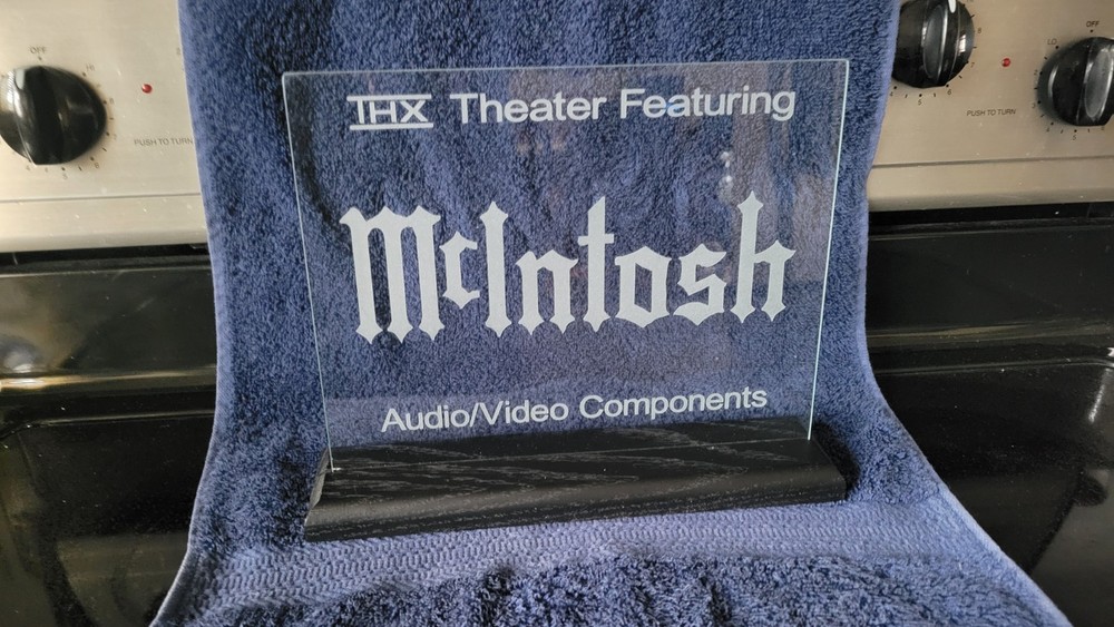 McIntosh Etched Glass Sign