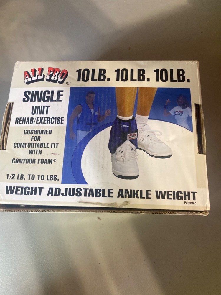 All Pro Ankle Weights 5Lbs. Weight Adjustable