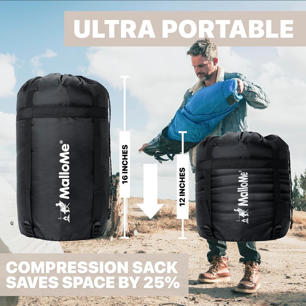 Versatile Rectangular Sleeping Bag – Lightweight Camping Essentials for All Ages