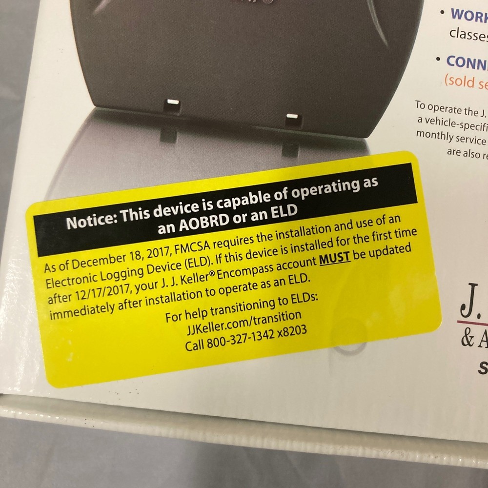 J. J. Keller ELD Electronic Logging Device FMCSA Registered 51078 Android iOS
