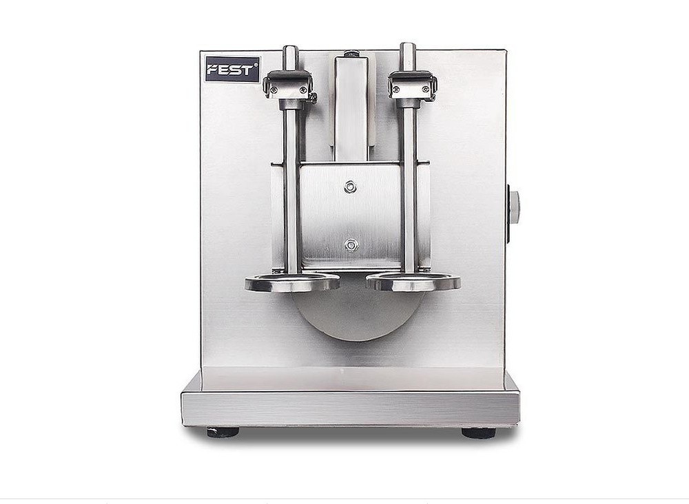 Double-head milk tea mixer with pearl milk tea timing function