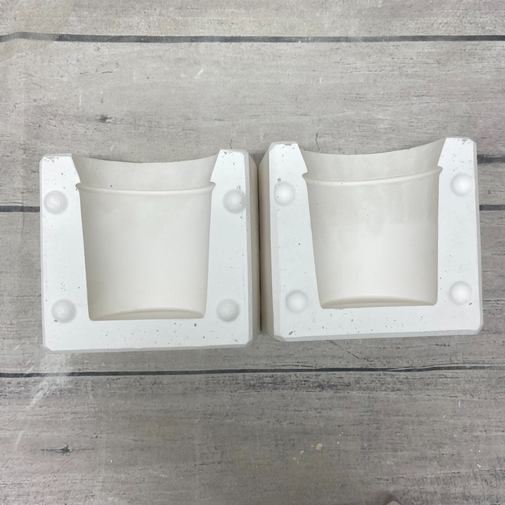 Vintage 1995 Boothe Mold Ceramic Casting Mold Cool Dip Server Plaid Base #1067