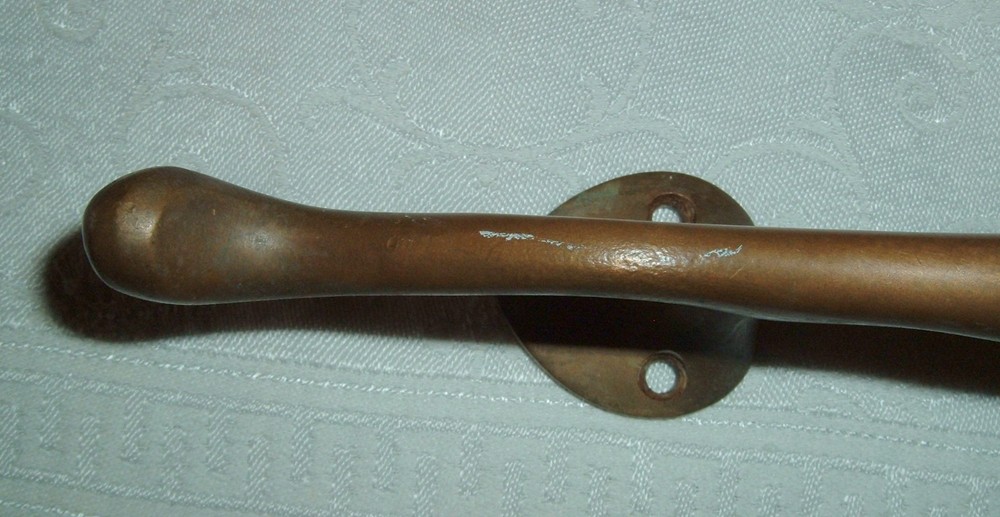 Vtg Pair Heavy Door Pulls 10" Reclaimed