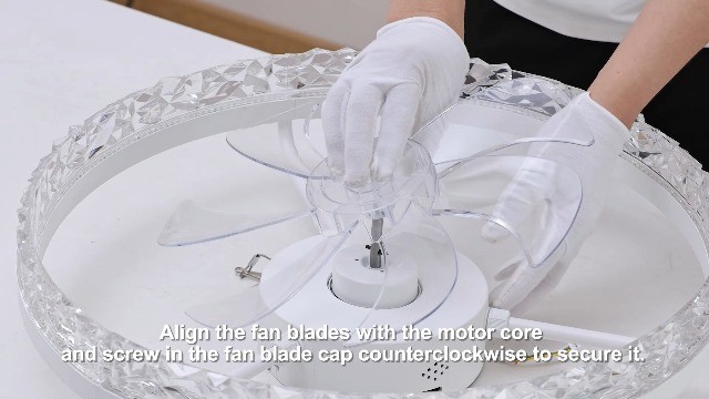 20" Modern Ceiling Fan with Lights & Remote, Dimmable, Low Profile, Flush Mount,