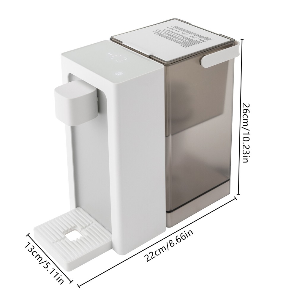 3L/101.45oz Instant Hot Water Filter Water Dispenser Countertop Drinking Machine