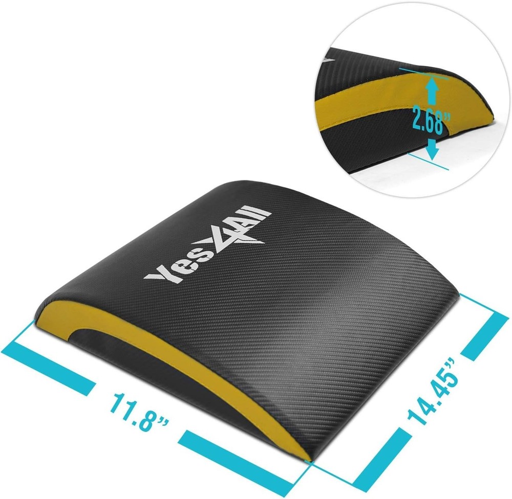 Durable PVC Leather Abdominal Pad - Ideal for Core Workouts and Back Stretching