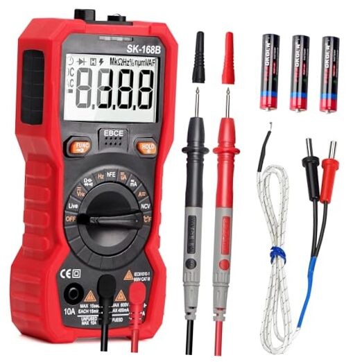 Digital Multimeter Tester, TRMS 4000 Counts Volt Meter Auto-Ranging Fast