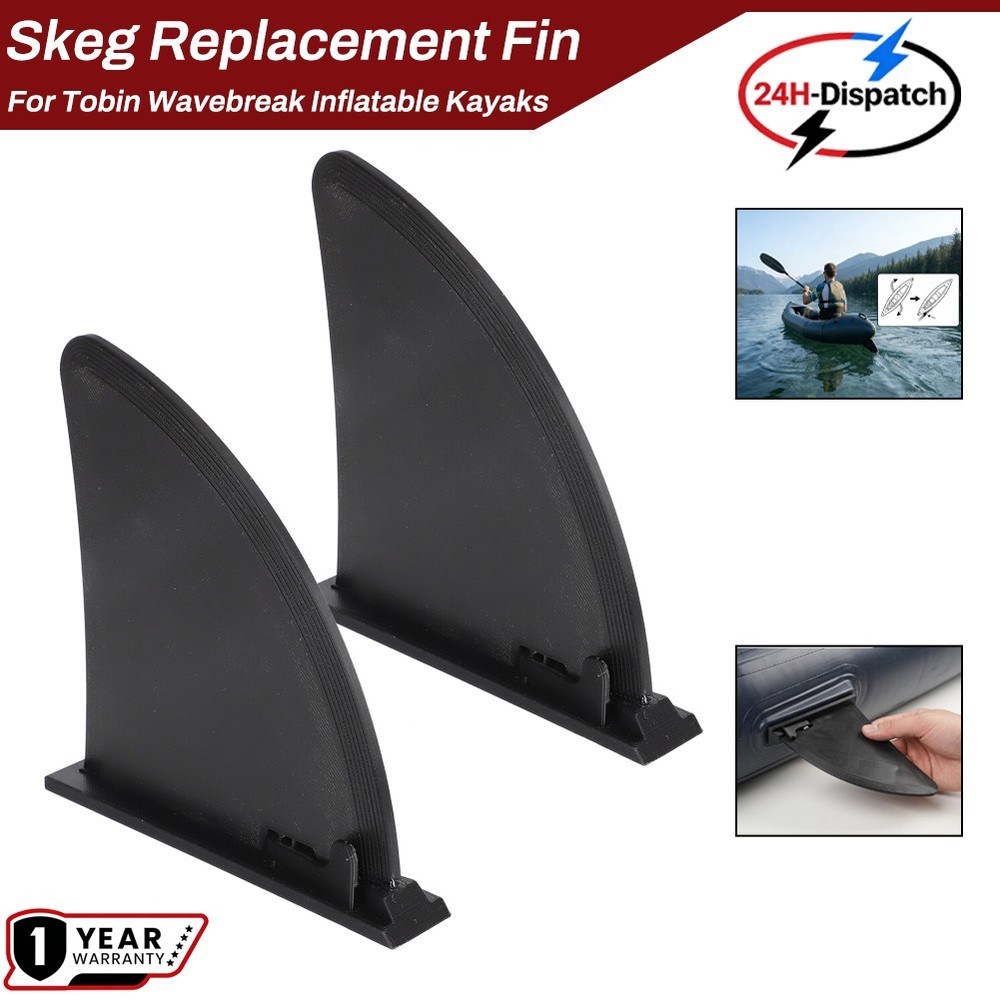 2pcs Skeg Replacement Fin For Tobin Wavebreak Inflatable Kayaks 3D Pringting PLA