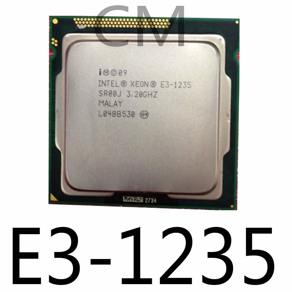 Intel Xeon E3-1235 Quad-Core 3.20GHz 8M 5GT SR00J CPU Processor