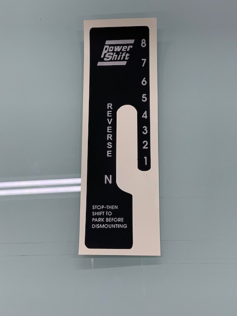 Aftermarket John Deere Power Shift Replacement Decal