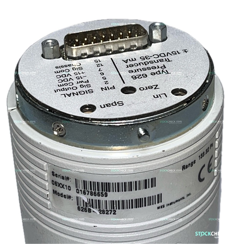 MKS 626B-28272 Baratron Capacitance Manometer