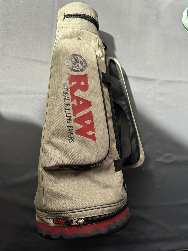 Raw Rolling Papers Cone Shaped Duffle Bag Shoulder Strap Backpack Joint Shaped