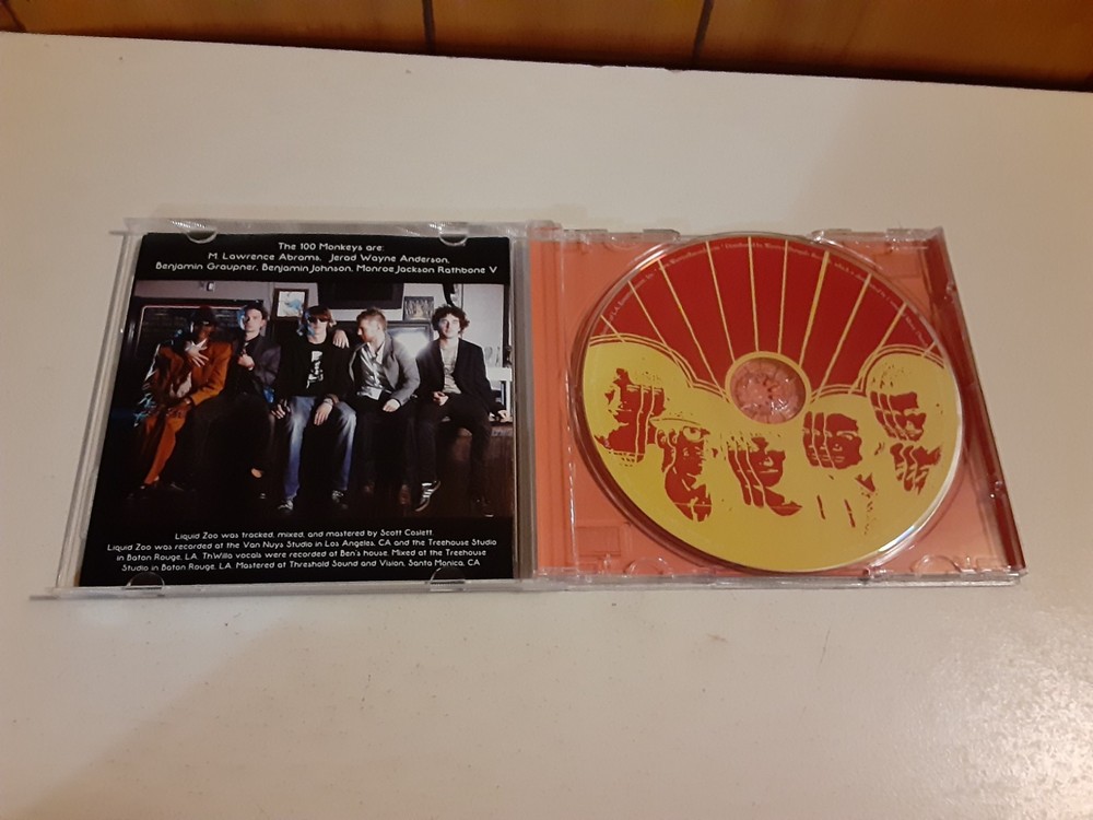 100 Monkeys Signed Liquid Zoo CD Jackson Rathbone