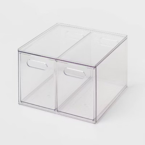 All Purpose 2 Drawer Storage Clear - Brightroom