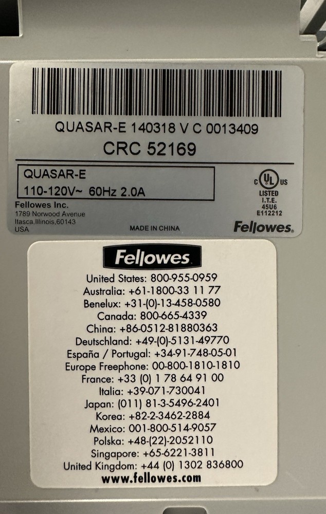 Fellowes Quasar E 500 Electric Comb Binding Machine Working