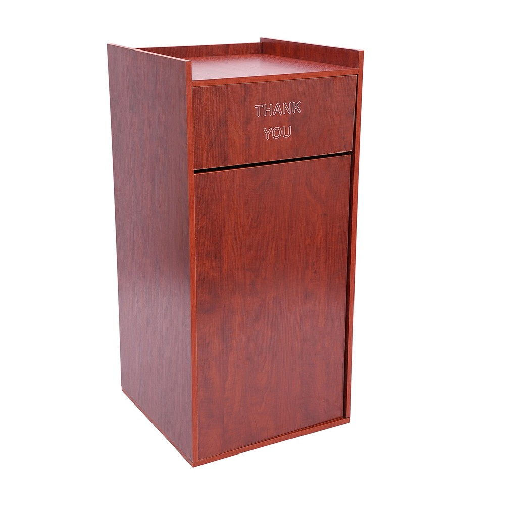Commercial Rectangular Brown Trash Can Garden Trash Can Trash Can Cabinet 30gal