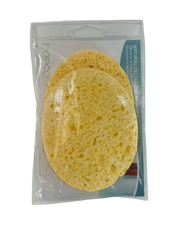 Basicare Natural Cellulose Sponges | 2-Pack
