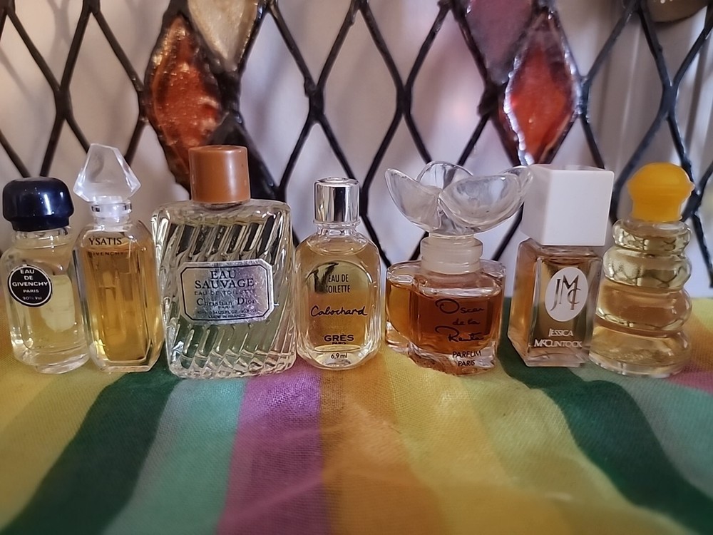 Vintage Minature Perfume Lot/Bundle Dior, Givenchy, Gres, Samba, Oscar, Ect