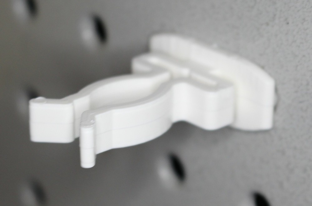 White Spring Style Multi-Purpose Tool Holder for Pegboard NO Pegboard Included