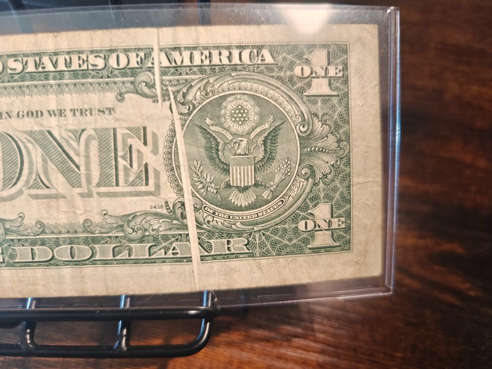 1977 $1 Federal Reserve Note "Gutter Fold Error"
