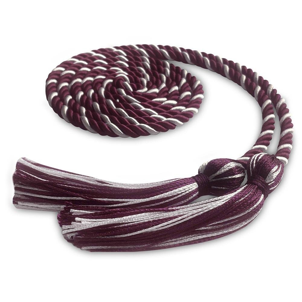 Endea Graduation Single Honor Cord Maroon/White
