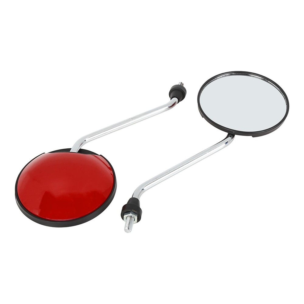 Universal Pair Red Motorcycle Mirror Rear Side Mirror